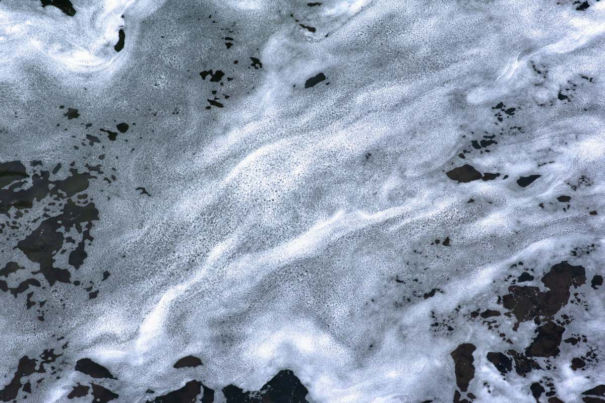 san francisco white snow on white sand ca